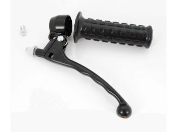 Brake lever with brake lever and grip rubber black for Tomos A 3, 35, Puch Maxi, Zündapp, Kreidler, Hercules