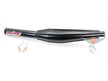 Exhaust black 32mm 660mm for Zündapp CS, KS, GTS, ZR, ZD, ZL, C, Kreidler Florett LF, LH, RMC, Flory, Hercules Prima, MK, K 50, Ultra, Puch Maxi, Monza