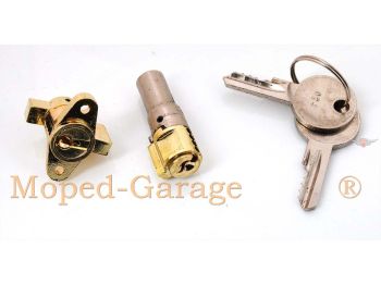 Lock set 12.5mm installation hole diameter 10mm locking bolt 37mm length for Kreidler, Florett K 54