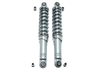 Shock absorber IMCA Sport 280mm chrome/grey for Zündapp, Kreidler, Hercules, Puch, DKW, Rixe, Sachs