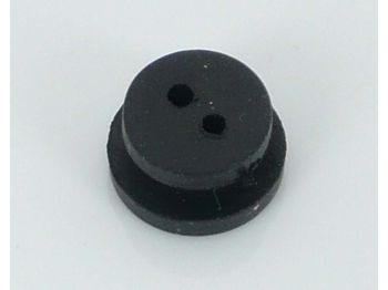 Grommet rubber 2 holes 9mm black for Sachs 50, 504, 505, Hercules, Miele, DKW, Rixe, KTM moped, moped