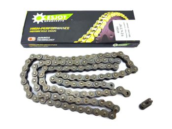 Chain Esjot steel 106 links type 415 for Hercules HR 2, Hobby Rider M1, M2, M4, M5, Prima 2S, 3S, 5, 4S, 5S, SX, Puch Maxi X, DS 50-4, 50-V, Superia with Viktoria engine Aristocrat 3V, Convair DKW Sport Violetta 128, 158, Express Carino Victoria Vicky III