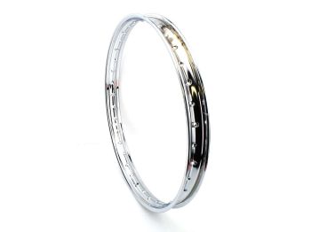 Chrome rim 1.35 x 19 36 hole for Zündapp Bergsteiger M 50, Mofa 25 Type 434, Kreidler, Zündapp, Miele, Göricke, Gritzner, NSU, Hercules