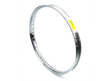 Chrome rim 1.25x19 36 hole 6mm for Kreidler, Zündapp, Miele, Göricke, Gritzner, NSU, Simson, Hercules, Puch, Rixe, KTM