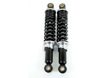 Shock absorber set DMP 280mm black for Kreidler, Honda Camino, Vespa Citta, Puch Maxi, Tomos moped, moped, mokick