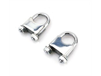 Handlebar bracket Polished for Kreidler Florett, Mustang Cross