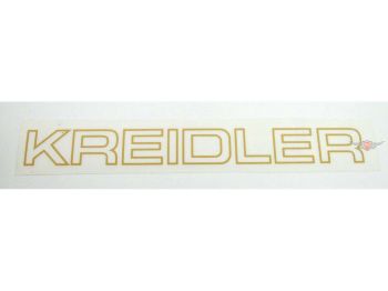 Gold sticker 200mm x 22mm for Kreidler Florett, Flory, MF, MP