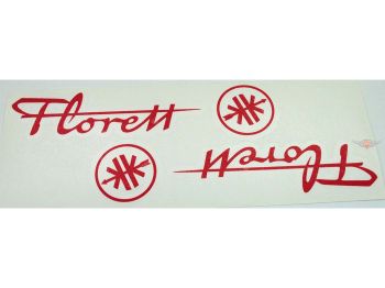 Tank sticker red 170mm x 35mm for Kreidler, Florett