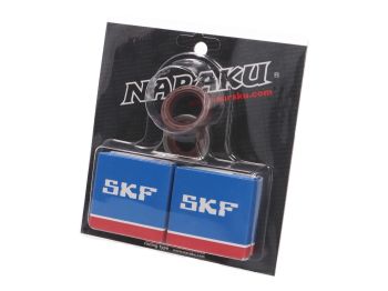 crankshaft bearing set Naraku SKF C3 metal cage for Minarelli AM