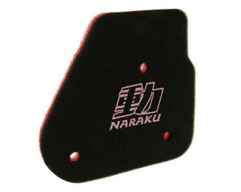 air filter foam insert Naraku double layer for Minarelli horizontal