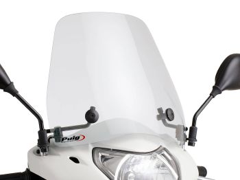 windshield Puig Trafic transparent / clear for Honda Lead 110 NHX 08-13