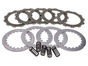 clutch plate set Top Performances reinforced 5-friction plate type for Derbi EBE, EBS, D50B0