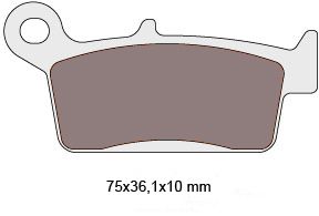 brake pads organic for Kymco Curio, Fever ZXI, ZXII, KB50, Top Boy, Honda Lead, Shadow = NK430.05