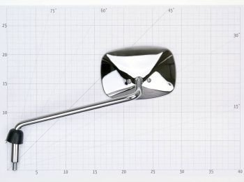 mirror left E-marked for Piaggio Beverly 250, 300ie, 400, 500