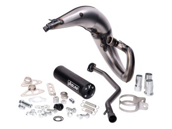 Exhaust Yasuni Cross ML black for Yamaha DT50, MBK X-Limit, Peugeot XPS 50, Malaguti XSM 50