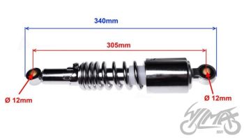 Amordid (paar) 30,5 cm (silma sentrist) - kroom