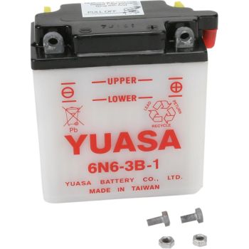 BATTERY YUASA 6-VOLT DRY 6N6-3