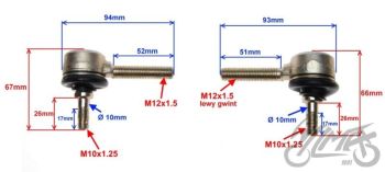 Rooliots (sisekeere) M12