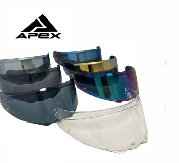 APEX FC500, FT300 Visor blue mirror pinlock ready