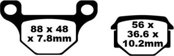BRAKE PAD SFA ORG SCOOTER