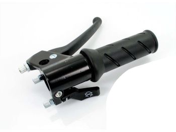 Black throttle grip with cold start control for Peugeot, 103 Vogue