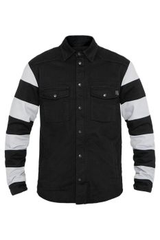 MOTOSHIRT PRISON BLACK/WHITE M