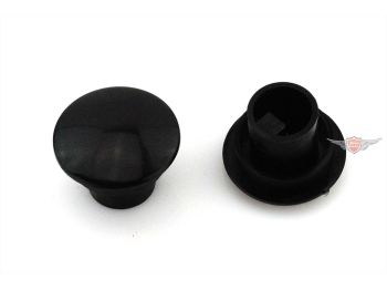 Handlebar ends plastic black for AWO, MZ RT125/1, RT125/2, RT125/3, ES175, ES175/1, ES250, ES250/1, ES300, EMW, BK350