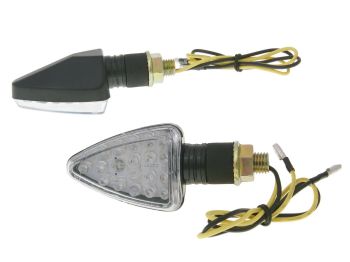 indicator light set M10 thread LED black Mini, short version