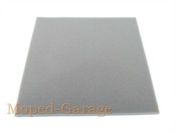 Air filter mat 33x33 cm 10mm gray for Hercules K 50 GS, 75 Prima, Ultra, MK, Supra, Zündapp GTS, KS, CS, CX, Hai, Kreidler Florett, Flory, MF, Puch, Simson, KTM, DKW