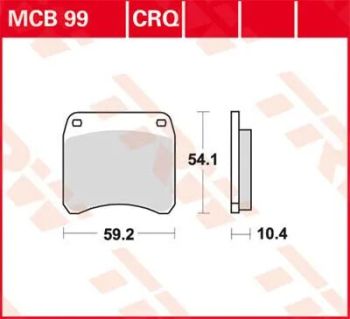 BRAKE PAD ORGANIC STREET