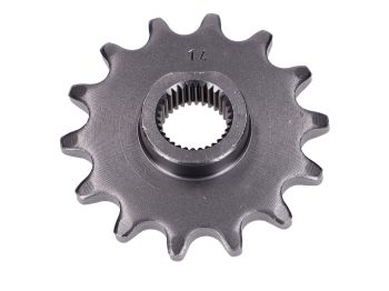 Pinion Esjot steel 14 teeth 16,5mm 420 for Zündapp KS 50 Sport, Cross, Super Wat