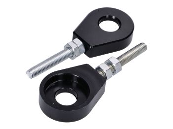 chain tensioner set aluminum black anodized 12mm