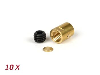 Trunnion set, short -BGM ORIGINAL Ø=10x13mm- Lambretta LI, LIS, SX, TV (series 2-3), DL, GP - 10 pcs