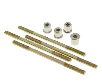 cylinder bolt set Naraku incl. nuts M6 thread 110mm overall length - 4 pcs each