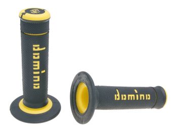 handlebar grip set Domino A190 off-road black / yellow