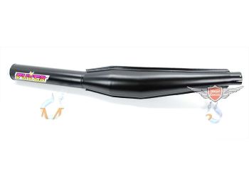 Exhaust black 32mm 660mm for Zündapp CS, KS, GTS, ZR, ZD, ZL, C, Kreidler Florett LF, LH, RMC, Flory, Hercules Prima, MK, K 50, Ultra, Puch Maxi, Monza