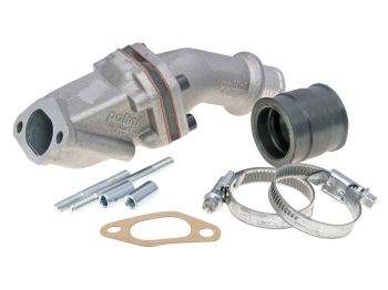 intake manifold Polini reed block 24/28.5mm for Vespa 50 Special, 125 Primavera, ET3 Smallframe w/ CP carburetor