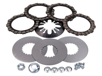 Clutch parts set 18-piece reinforced 1.6mm disc spring for Simson S51, S53, S70, S83, SR50, SR80, KR51/2