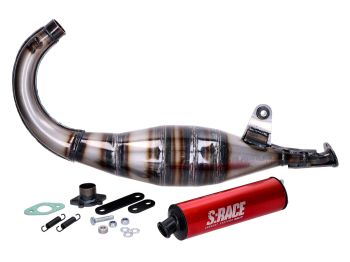 exhaust MVT S-Race 70-80cc for Derbi EBE, EBS, D50B