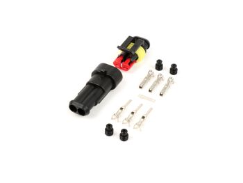 Plug set for wiring harness -BGM PRO- type series 060 AM SpecialSeal, 0.85-1.25mm², waterproof - 2 contact plugs