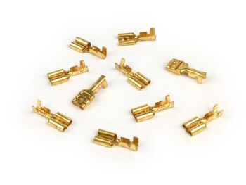 Crimp terminal -female spade connector 6.3mm Ø=1.0-1.5mm²- DIN 46340 - 10 pcs