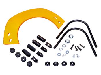 Windshield short yellow tinted with bracket for Vespa Keyless GTS 125, 300 2023-