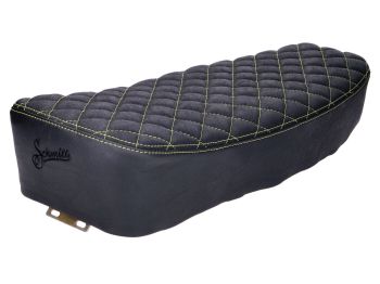seat kit Schmitt diamond quilted, black / yellow for Simson S50, S51, S70