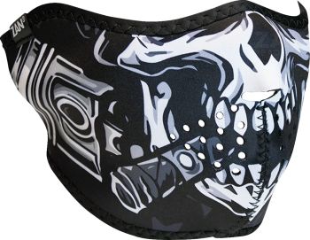 HALF MASK NEOPRN SKULL
