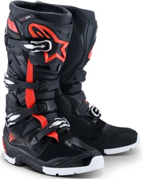 BOOT T7 END DS BLACK/RED/WH 7