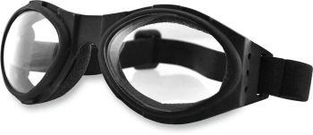 GOGGLE BUGEYE BLACK W/ CLEAR L