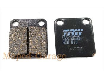 Brake pads TRW 49mm black for Honda MB 50 S, MBX 80 Type SW2, SWD