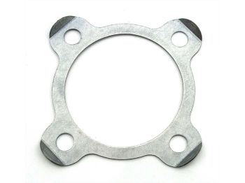 Locking plate steel 4-hole for Hercules Prima 1, 2, 3, 4, 5, 6, Optima 3S, Zündapp A 25 Automatic, Garelli Cross, KTM moped type 505