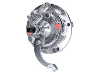 Wheel hub complete with brake anchor plate for Grimeca cast wheel 12mm front for Puch Ma