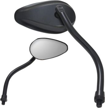 MIRROR PU TEARDROP BLK